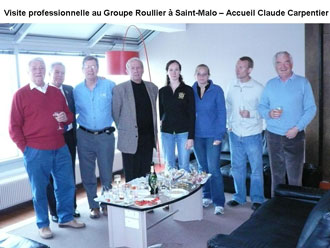 Visite professionnelle au Groupe Roullier à Saint-Malo. Accueil Claude Carpentier