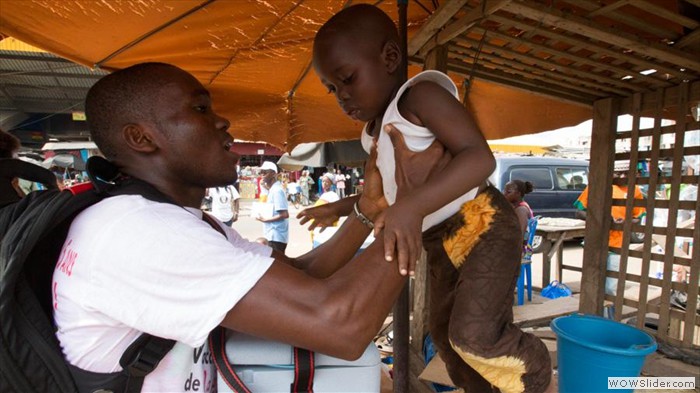 
Journées nationales de vaccination à Abidjan, Côte d'Ivoire.
